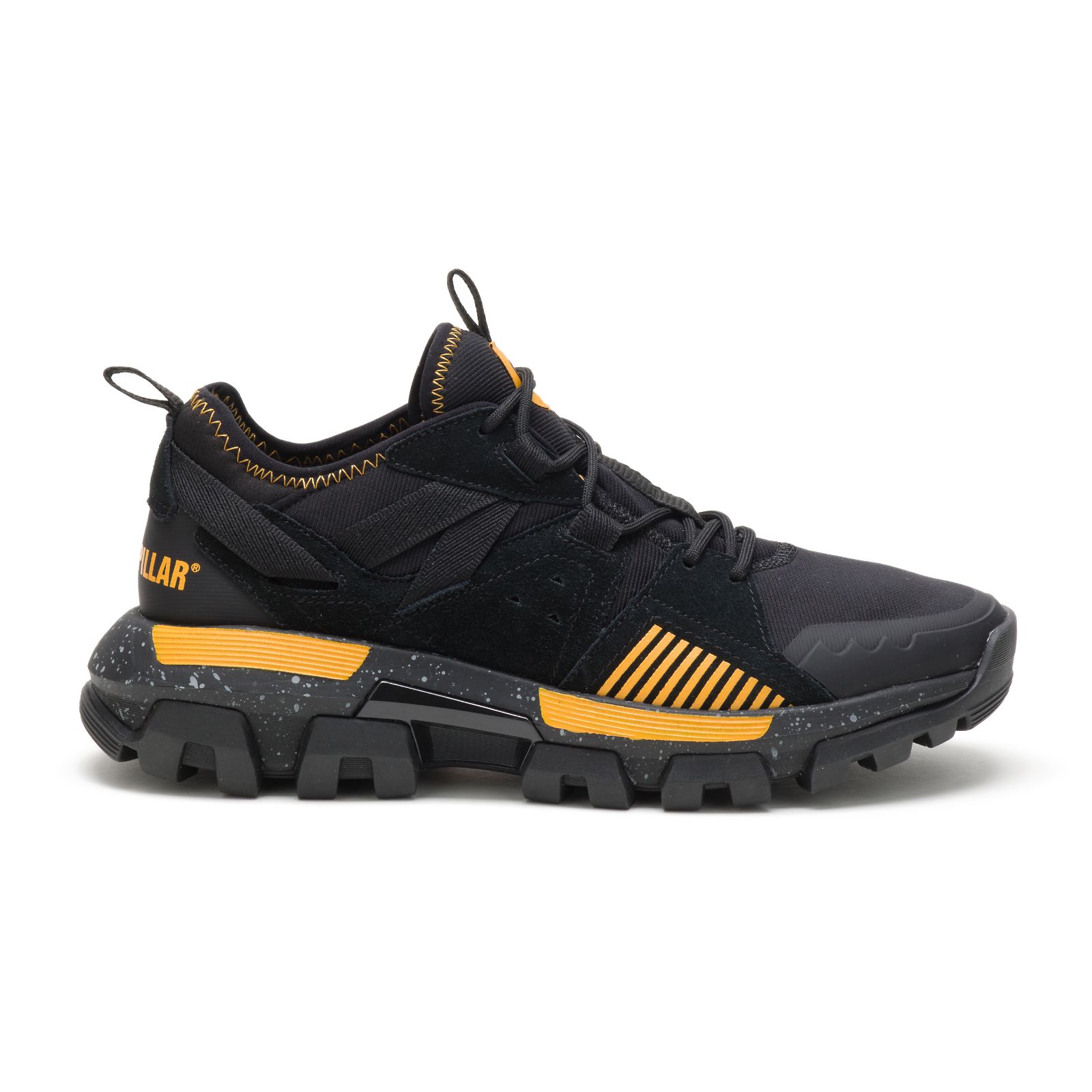 Caterpillar Shoes Sale - Caterpillar Raider Sport Mens Sneakers Black/Yellow (378649-VHE)